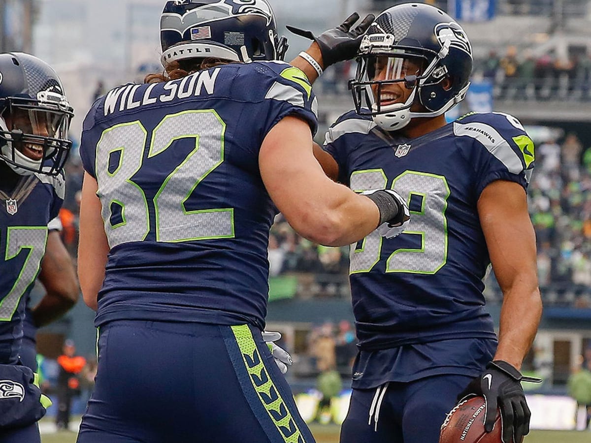 December 7, 2014: Seattle Seahawks wide receiver Doug Baldwin (89) in  action during the NFL game between the Seattle Seahawks and the  Philadelphia Eagles at Lincoln Financial Field in Philadelphia,  Pennsylvania. The