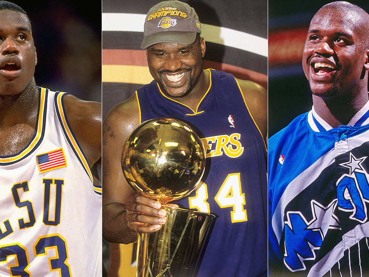 Shaquille O'Neal says he, LeBron James and Kobe Bryant would sweep Michael  Jordan, Larry Bird and Hakeem Olajuwon - Lakers Daily
