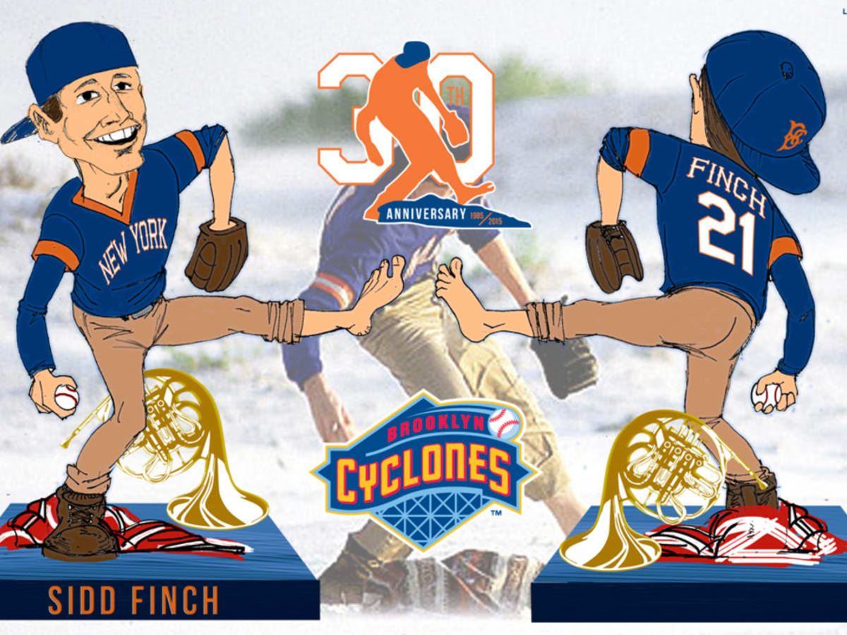 Sidd Finch Brooklyn Cyclones New York Mets Bobblehead Bobble Head Autograph