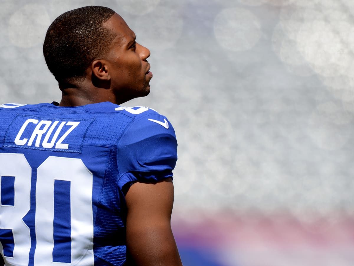 NY Giants All Blue Uniform, Victor Cruz