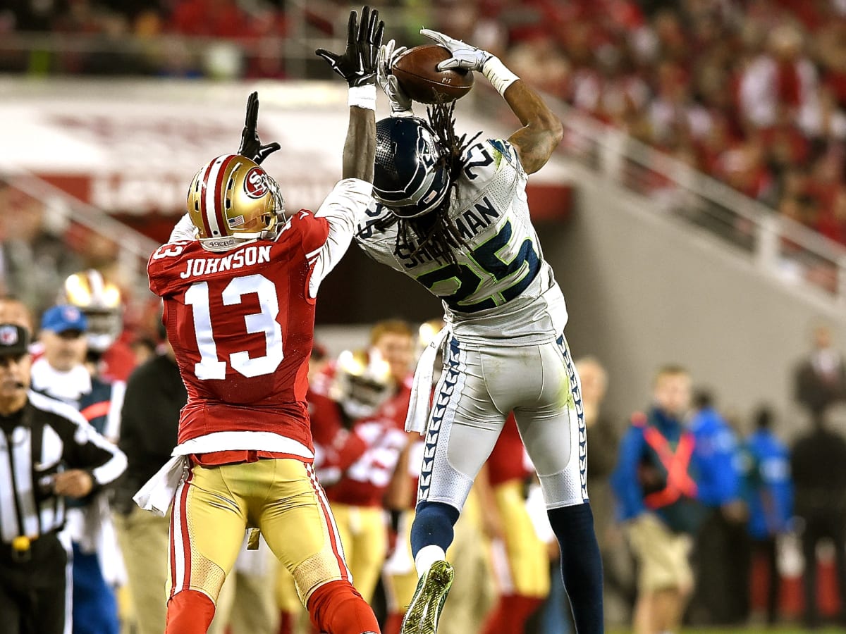 Richard Sherman gets two interceptions as Seattle Seahawks dominate San  Francisco 49ers on Thanksgiving – New York Daily News