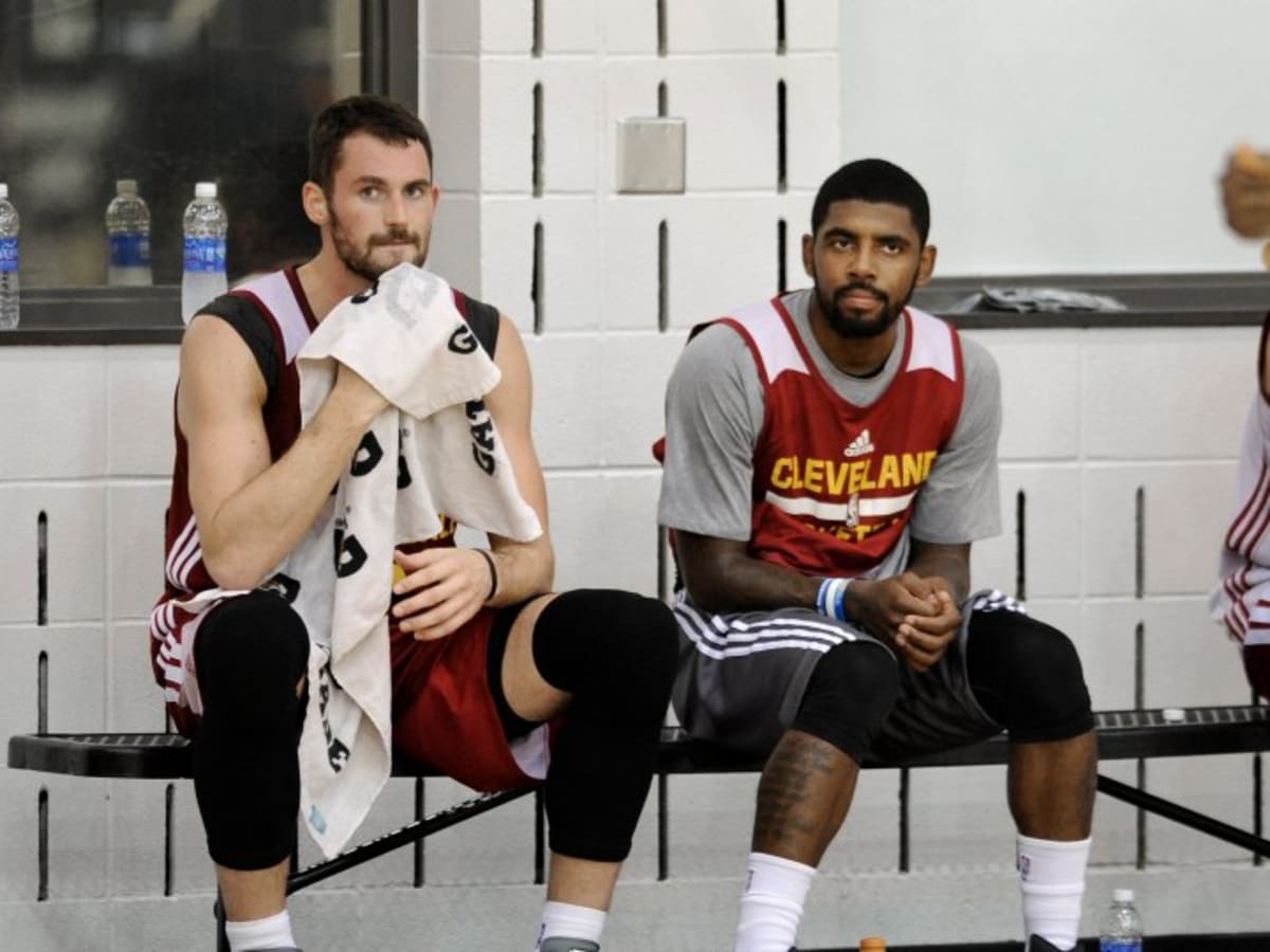 Kyrie Irving, Kevin Love Enjoy Imaginary Mustaches