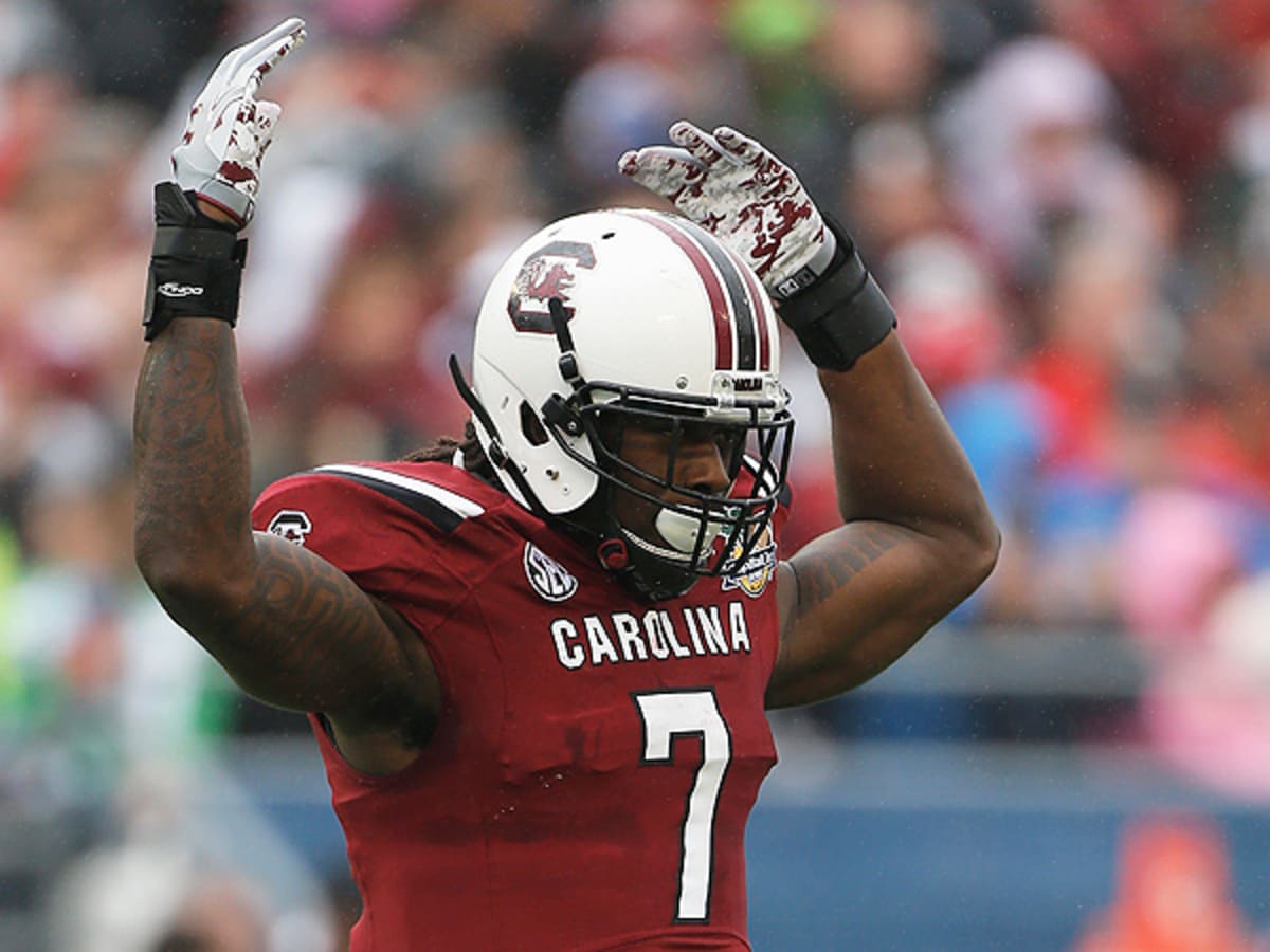 Jimmy Does 40-Yard Dash with Jadeveon Clowney 