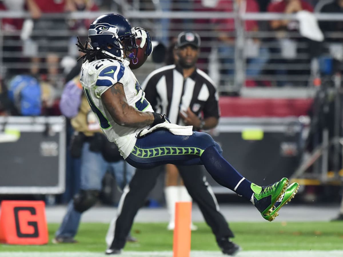 Marshawn Lynch, grabbing his crotch for charity - Field Gulls