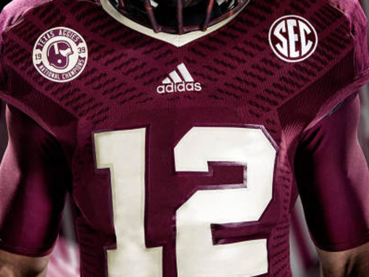 Texas A&M Adidas CUSTOM Youth Football Jersey