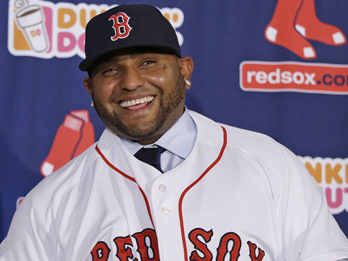 Boston Red Sox's Pablo Sandoval pops out to New York Yankees