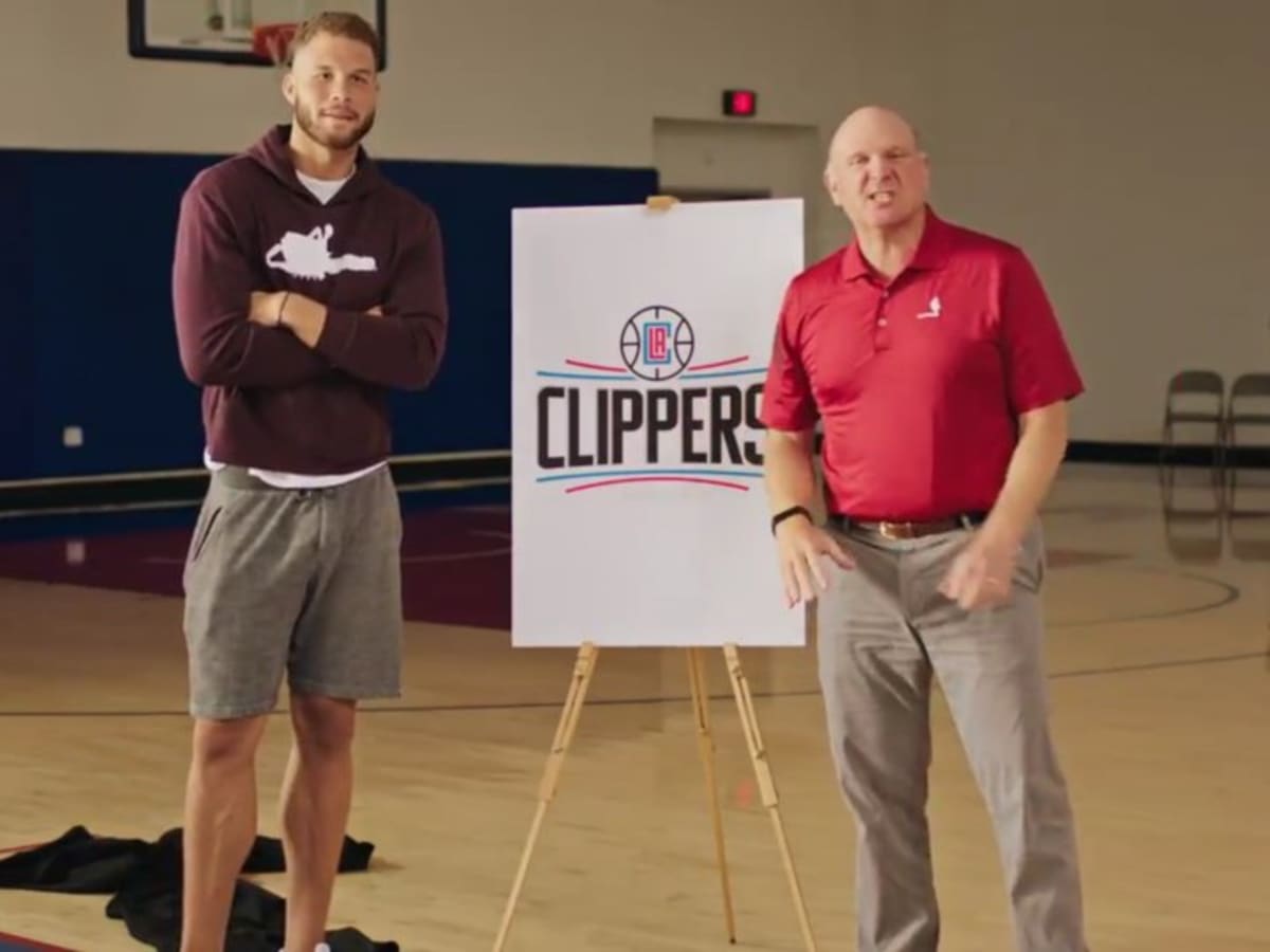 Steve Ballmer, Los Angeles Clippers owner, unveils new team logo