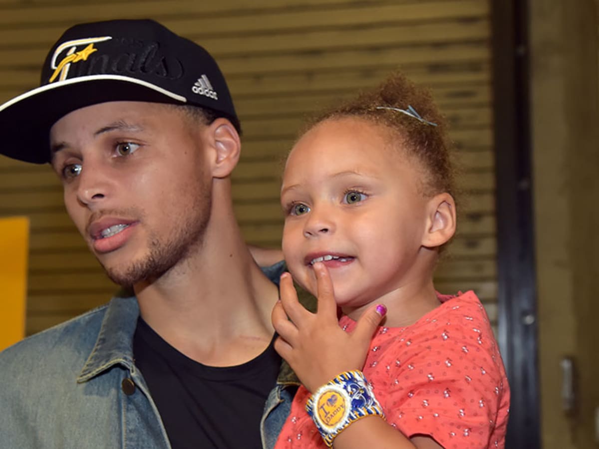 Nba Finals Riley Curry Celebrates Warriors Title Sports Illustrated