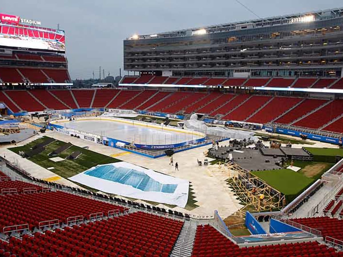 NHL Stadium Series set-up at Levi's Stadium