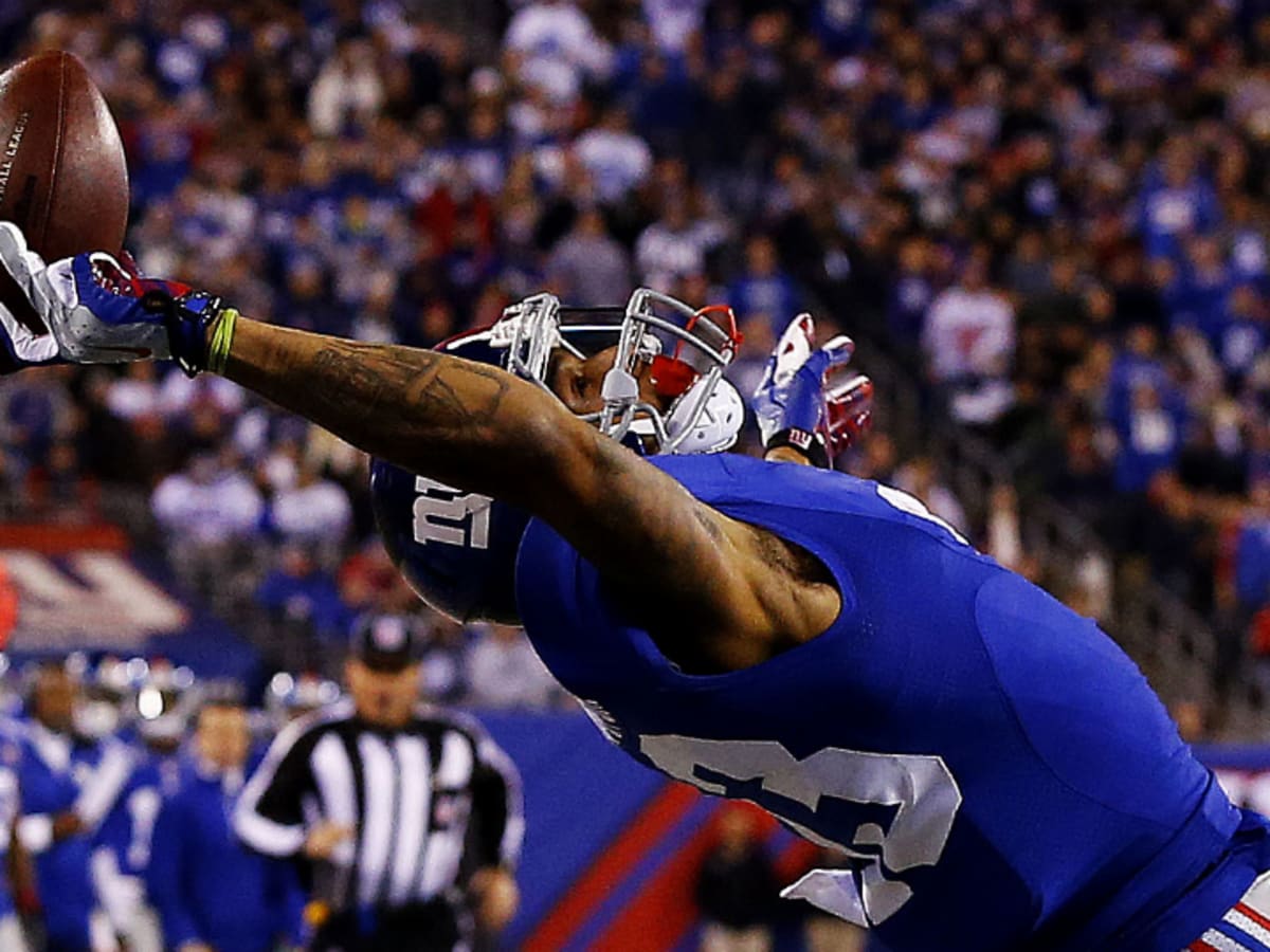 Giants ODELL BECKHAM JR. makes one of his patented one-handed catches