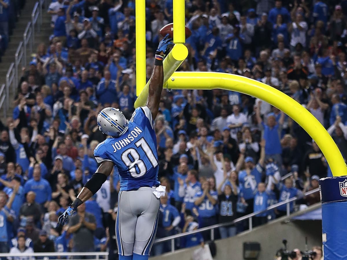 Detroit Lions receiver Calvin Johnson will not dunk over goalposts