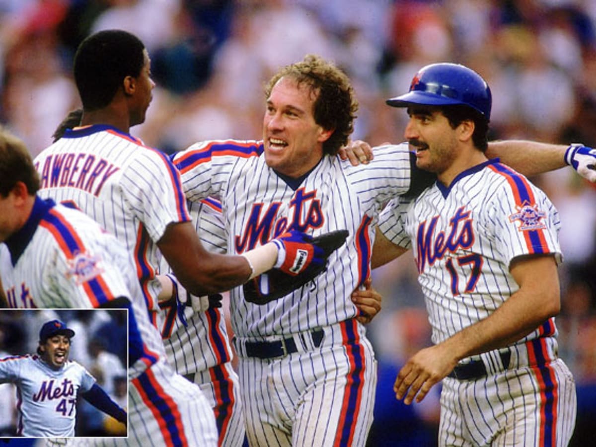 New York Mets Dunkin Donuts 25th Anniversary 1986 World Series Jersey XL 86