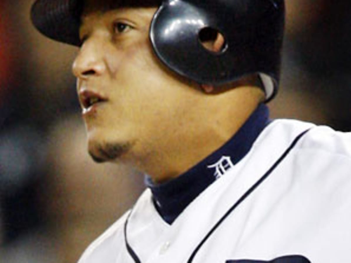 Detroit Tigers first baseman Miguel Cabrera , his wife Rosangel and News  Photo - Getty Images