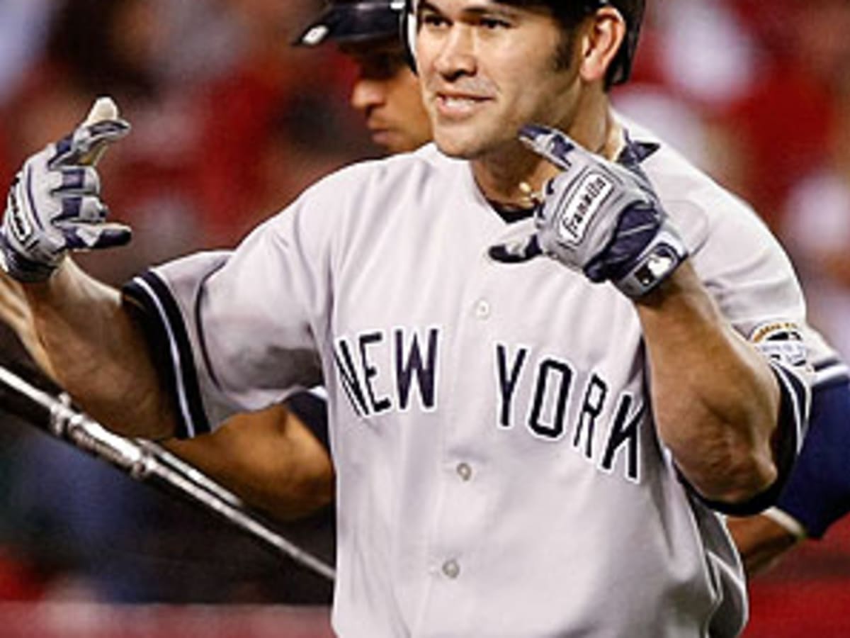 Baseball In Pics on X: Johnny Damon hits a grand slam in game 7