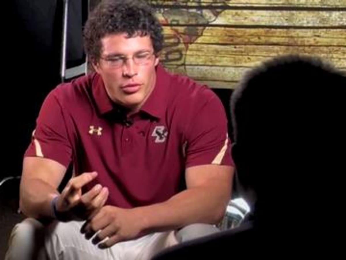 Behind-the-scenes with Luke Kuechly at Media Day