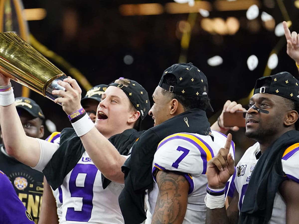 VIDEO: Joe Burrow celebrates LSU's National Championship victory