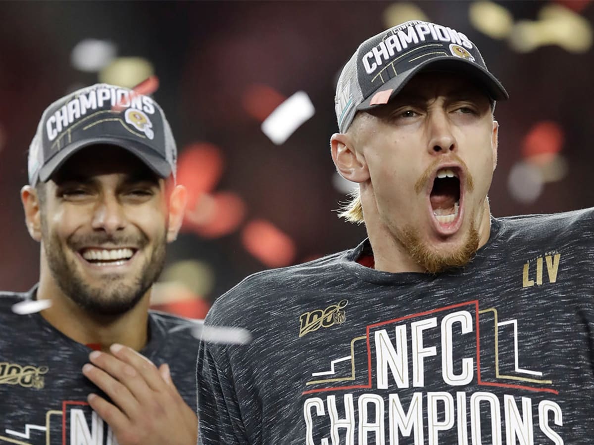 George Kittle: Jimmy Garoppolo shirtless on 49ers TE t-shirt - Sports  Illustrated