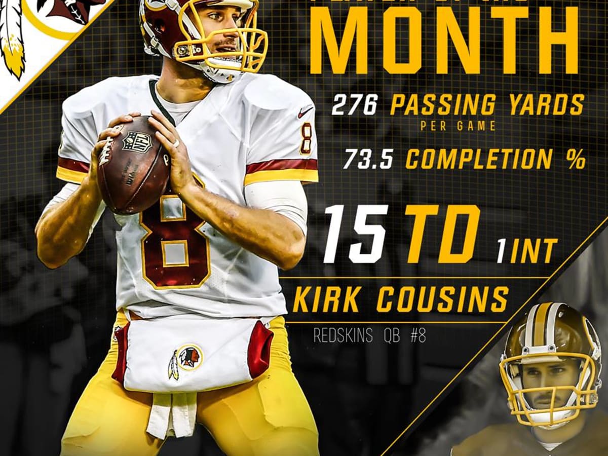 Redskins Quarterback Kirk Cousins Named NFC Offensive Player Of The Month