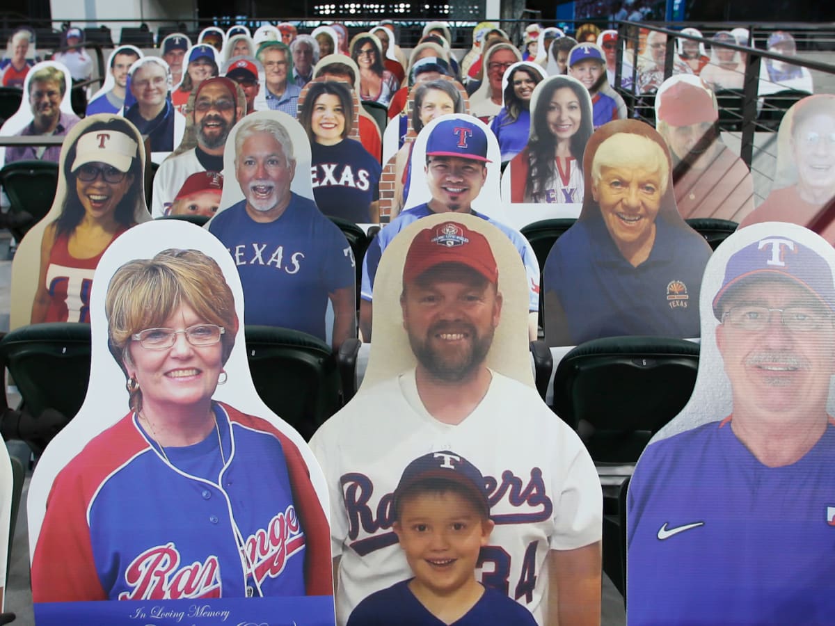 Dodger Stadium fan cutouts filled with celebrities