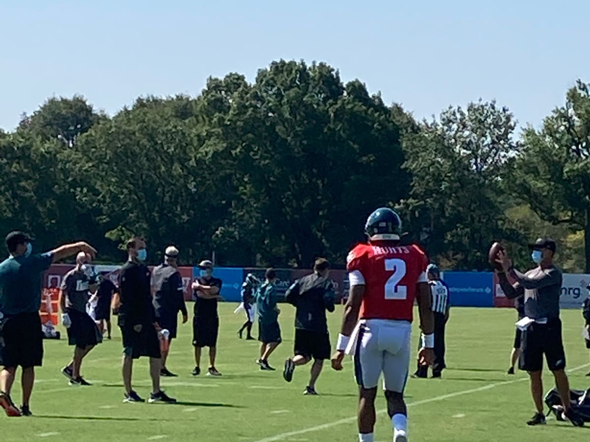 92 minutes in the life of Eagles' Jalen Hurts: Tracking rookie's every move  during training camp practice 