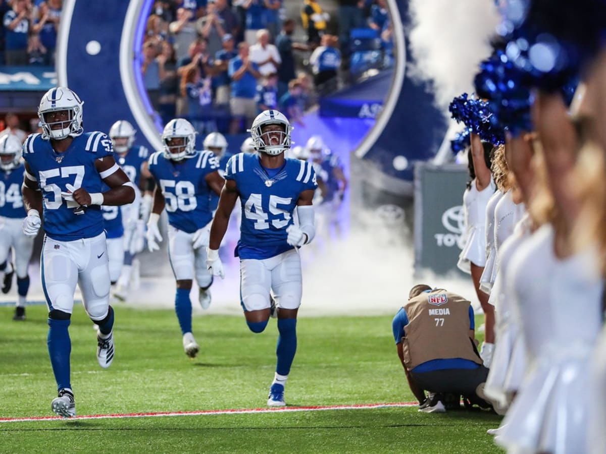 Indianapolis, Indiana, USA. 20th Oct, 2019. NFL promotes Crucial Catch  during NFL football game action between the Houston Texans and the  Indianapolis Colts at Lucas Oil Stadium in Indianapolis, Indiana. John  Mersits/CSM/Alamy