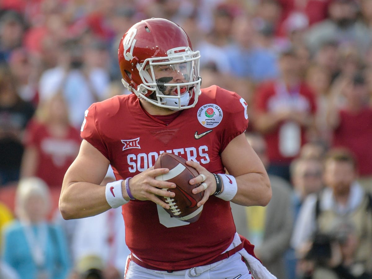 Oklahoma Sooners #6 Baker Mayfield White NCAA College Football