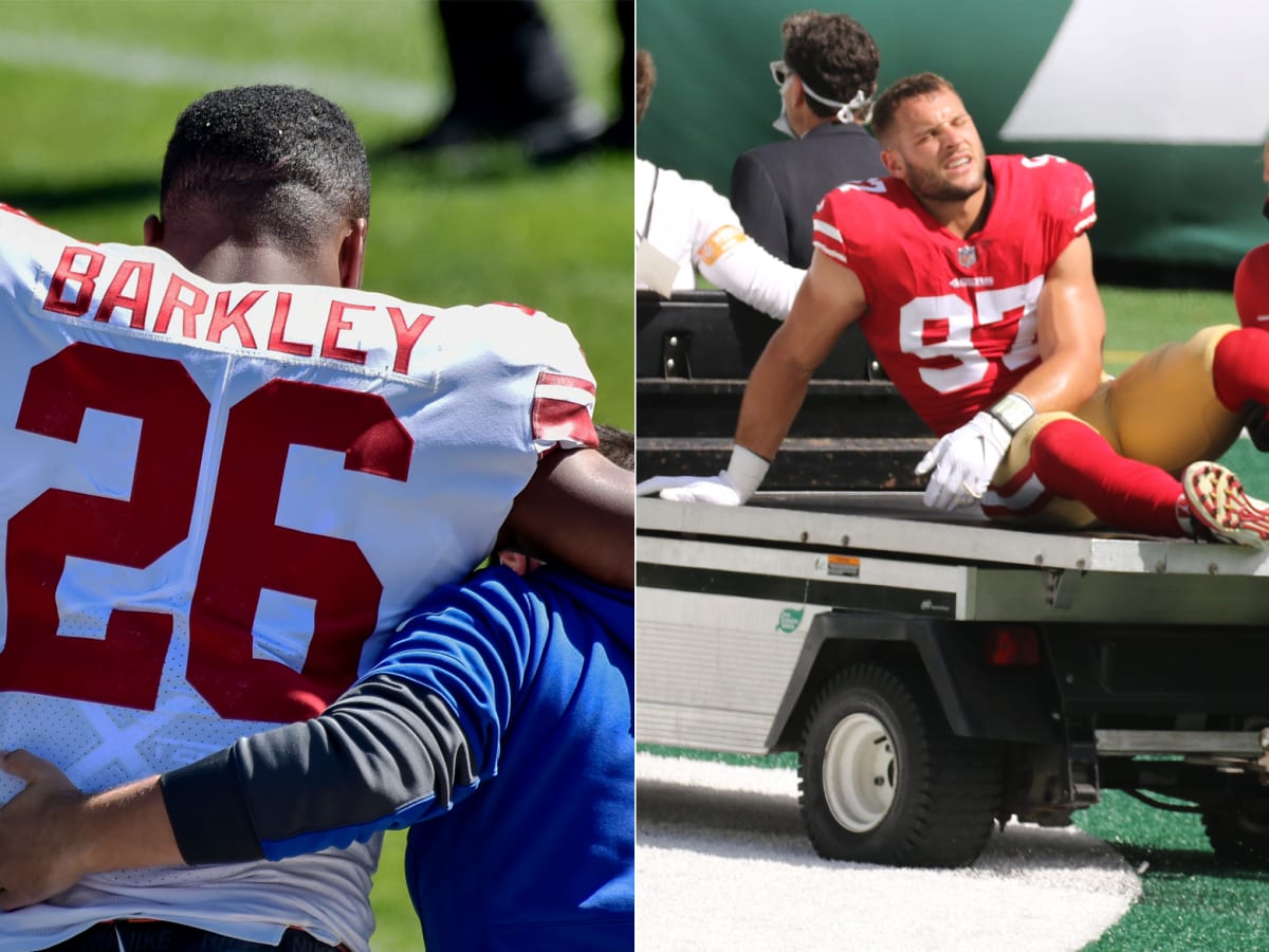 Saquon Barkley: NY Giants fear star RB has torn ACL in right knee