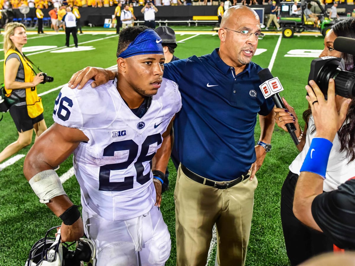 Penn State's James Franklin named in lawsuit, but Giants' Saquon