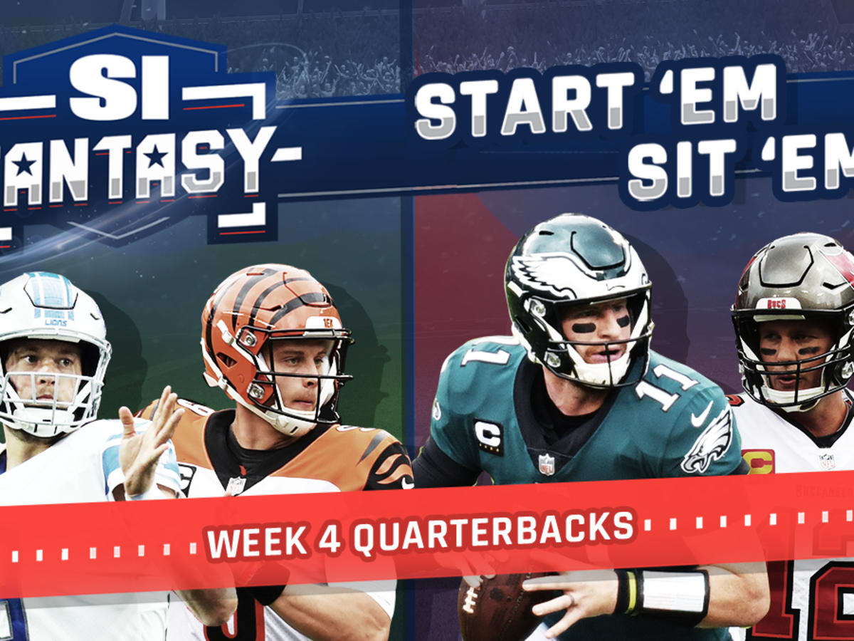 NFL Week 4 fantasy football start 'em, sit 'em, Fantasy Football News,  Rankings and Projections