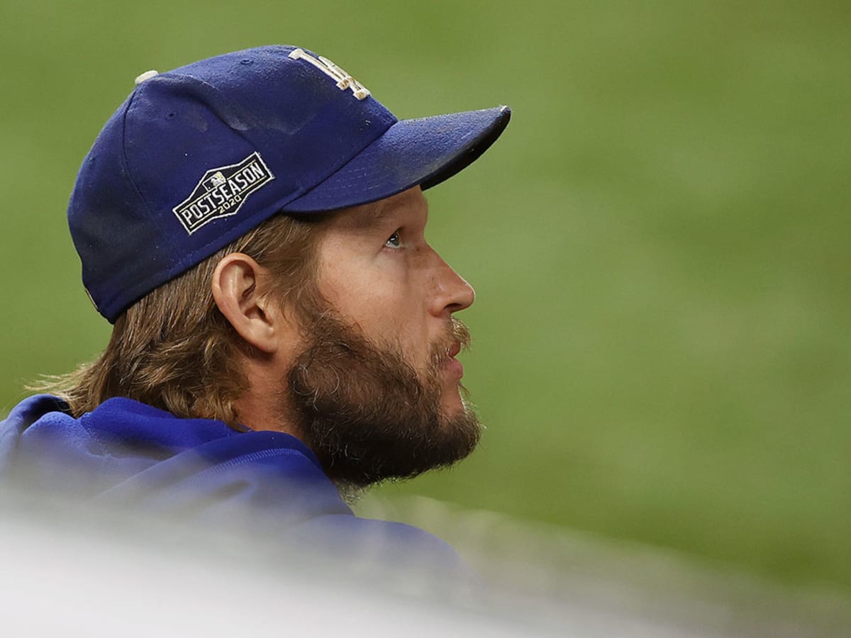 Clayton Kershaw throws a bullpen session as he works toward return