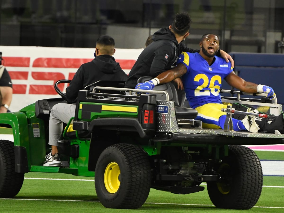 Los Angeles Rams safety Terrell Burgess (26) drops into coverage