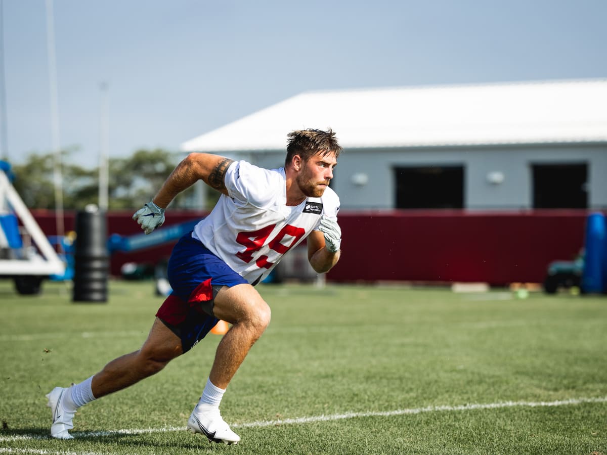 New York Giants linebacker Carter Coughlin (52) during an NFL preseason  football game against the Cincinnati Bengals, Sunday, Aug. 21, 2022 in East  Rutherford, N.J. The Giants won 25-22. (AP Photo/Vera Nieuwenhuis Stock  Photo - Alamy