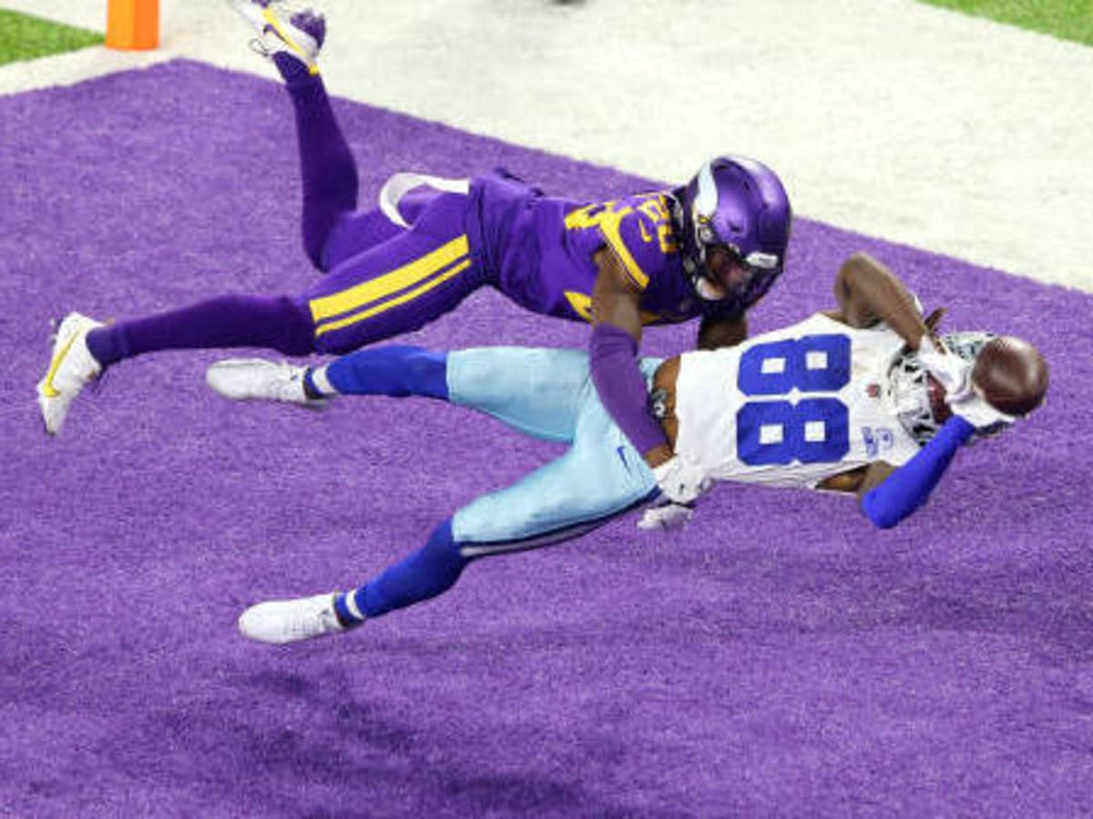 Minnesota Vikings linebacker Eric Wilson (50) waits for a new quarter to  start during an NFL football game against the Dallas Cowboys, Sunday, Nov.  22, 2020, in Minneapolis. (AP Photo/Jim Mone Stock