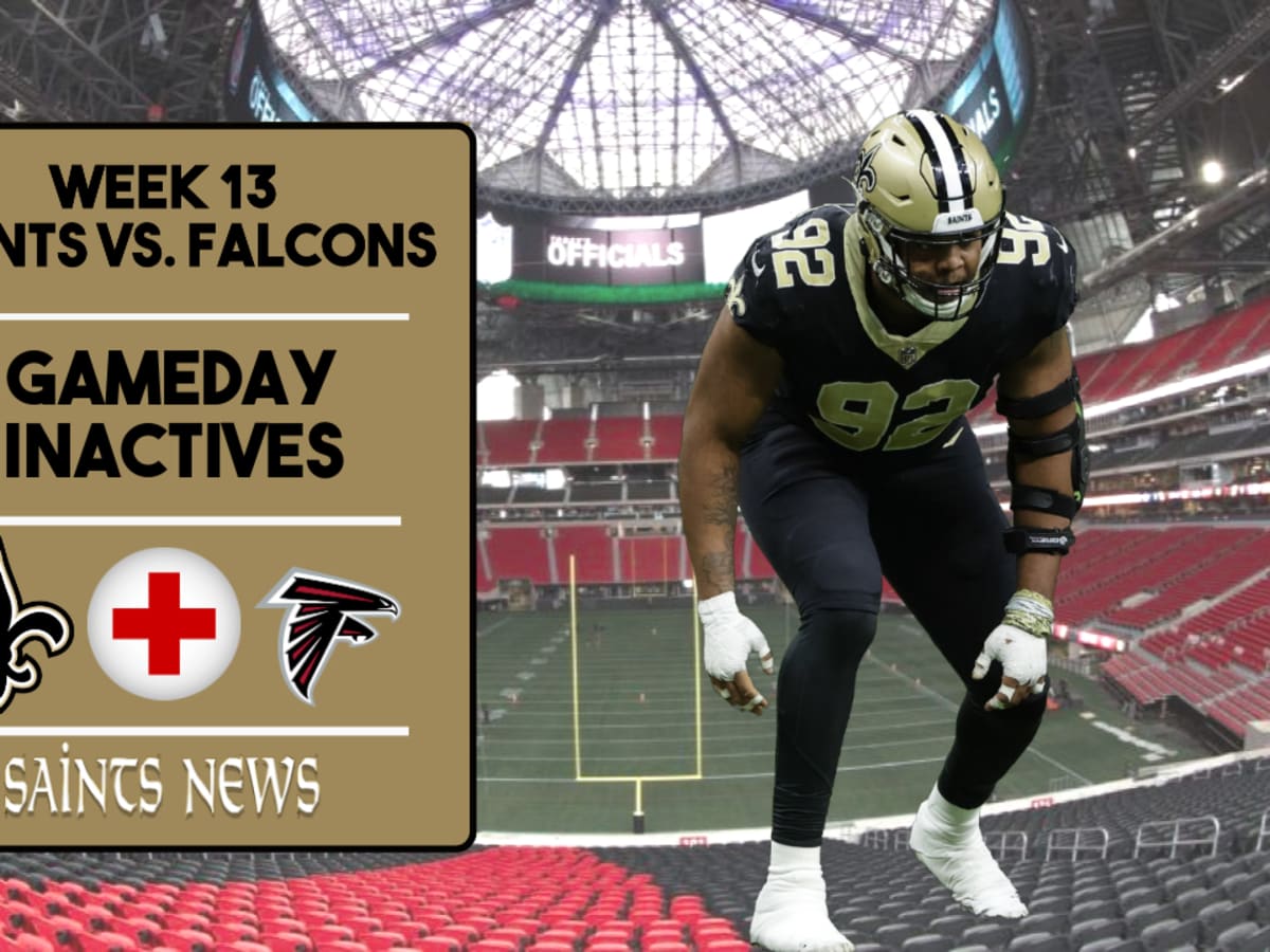 TE Juwan Johnson, DT Malcolm Roach inactive for Saints vs. Falcons