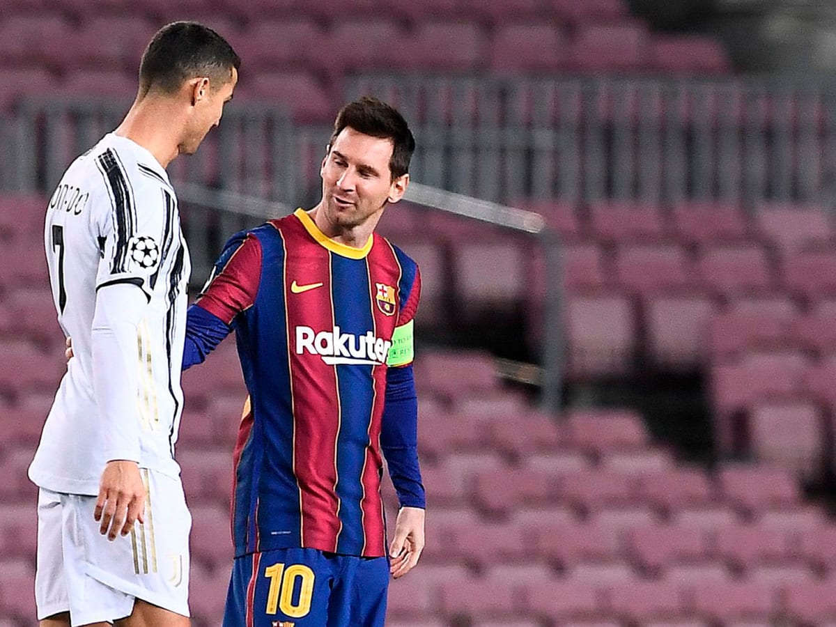 GOAL on X: The way Lionel Messi looks at Cristiano Ronaldo