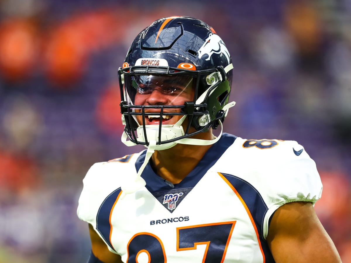 Broncos' Noah Fant unbothered by knee injury while reeling in six catches  in Week 1 win