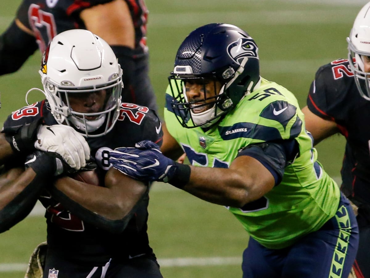 Seattle Seahawks outside linebacker K.J. Wright (50) and Seattle