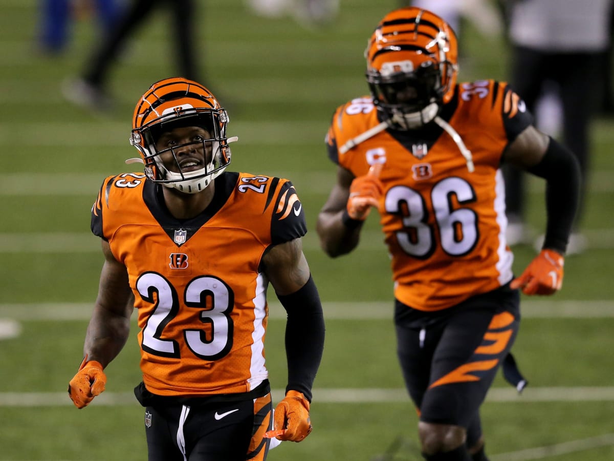 Cincinnati Bengals cornerback Darius Phillips (23) reacts during NFL  football preseason game action between the Indianapolis