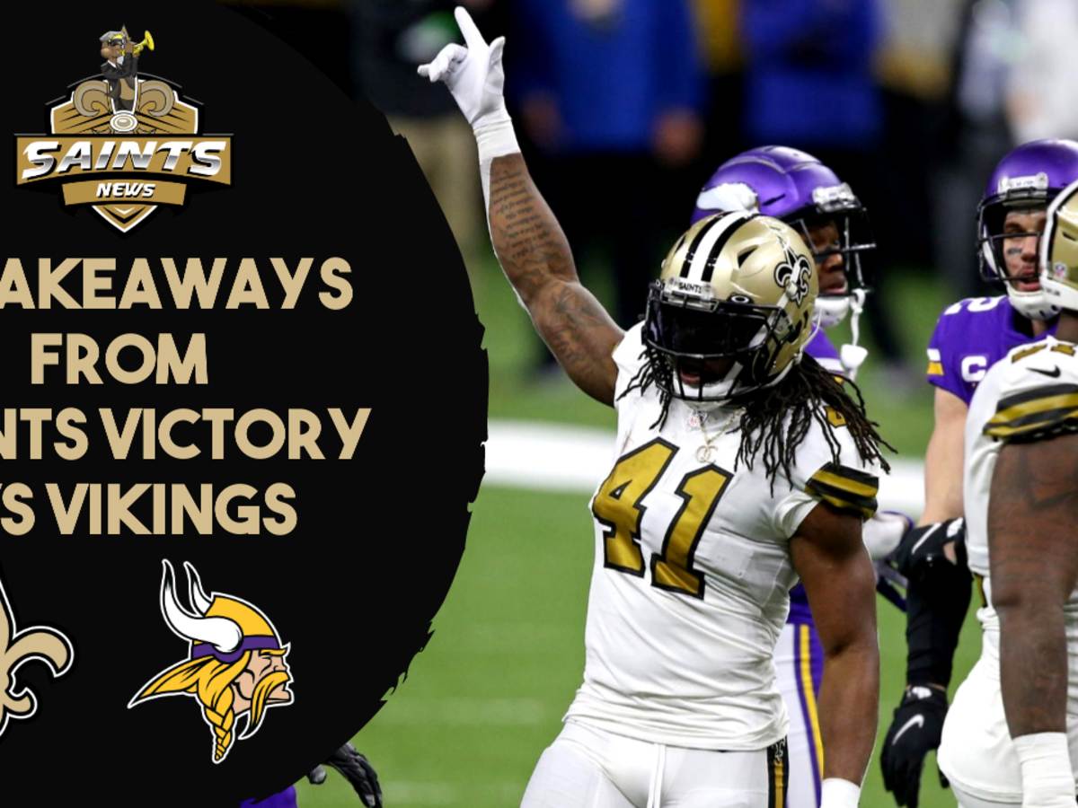 Kamara ties NFL record with six TDs as Saints beat Vikings to