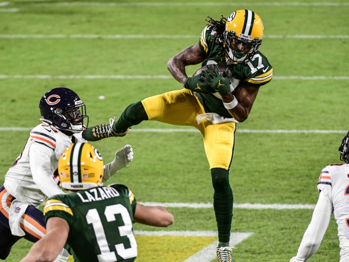 Photo: Packers wide receiver Davante Adams is defended by Bears Eddie  Jackson in Chicago - CHI2017111208 