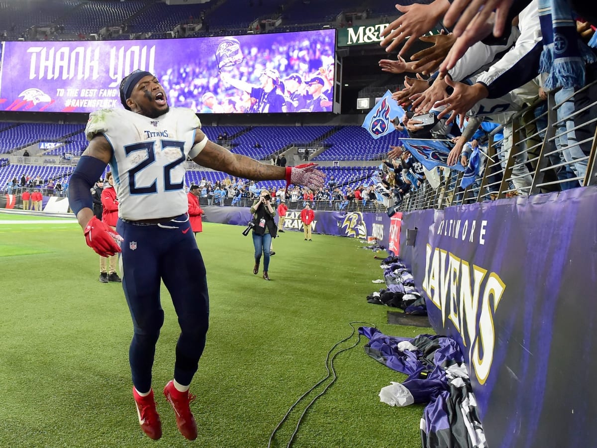 Baltimore, United States. 12th Jan, 2020. A Tennessee Titans fans  celebrates as the Titans defeat the Baltimore Ravens 28-12 in the division  playoff game at M&T Bank Stadium in Baltimore, Maryland, on