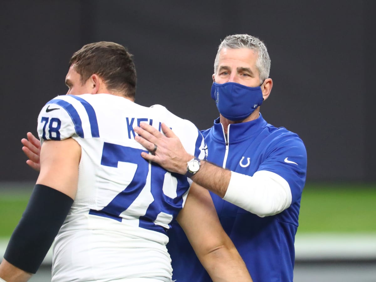 Indianapolis Colts coach Frank Reich mic'd up during AFC Playoff game