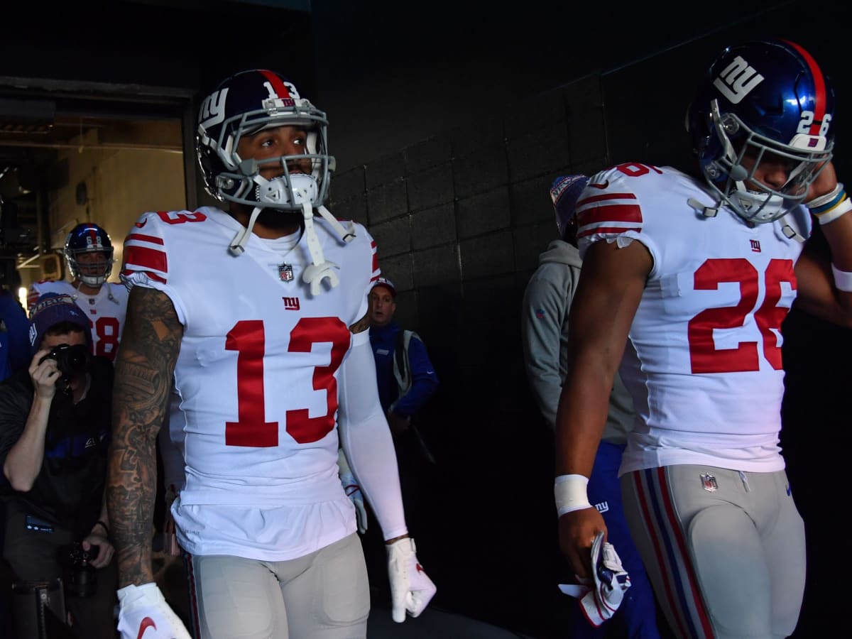 Giants' Saquon Barkley takes over Odell Beckham's N.J. football camp after  trade to Browns