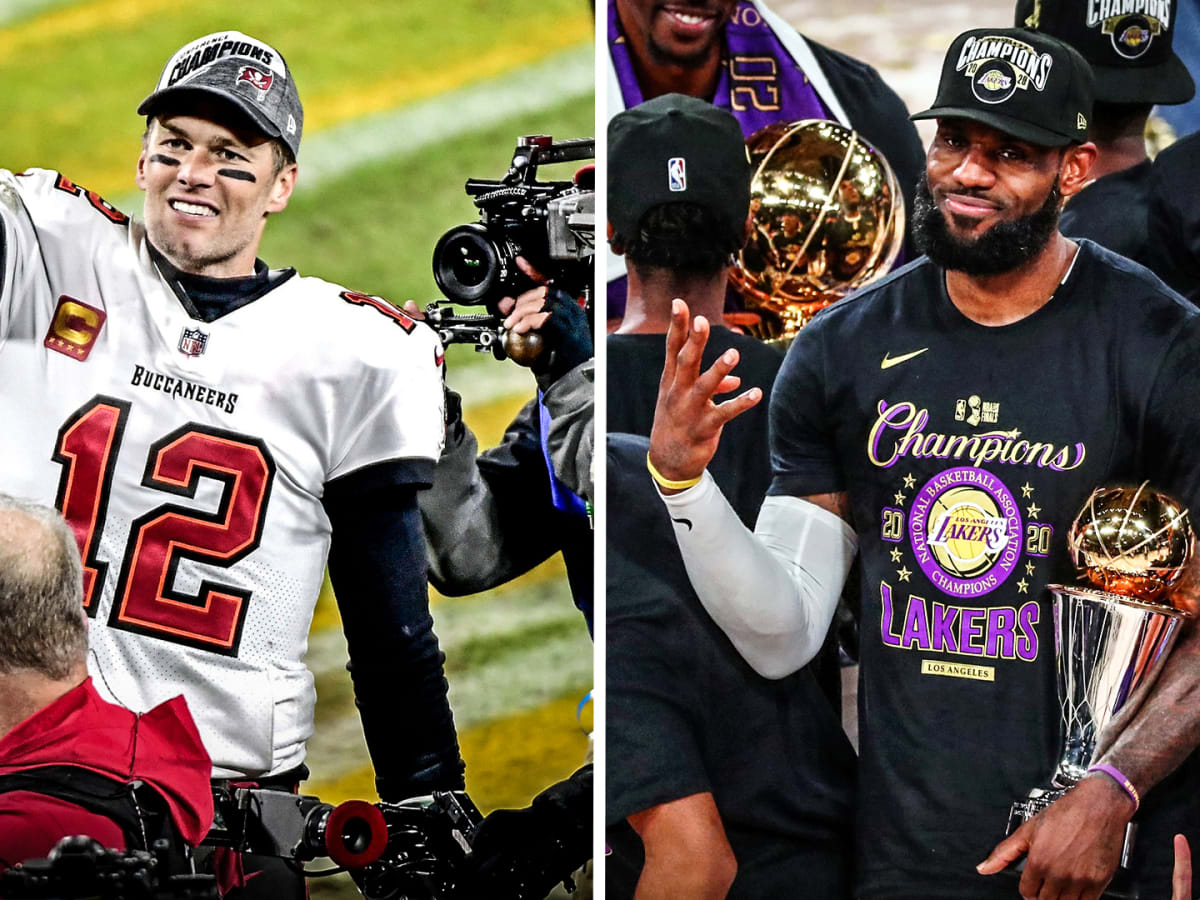 Lakers' LeBron James inspired by Buccaneers' Tom Brady, but unsure whether  he'll match QB's longevity