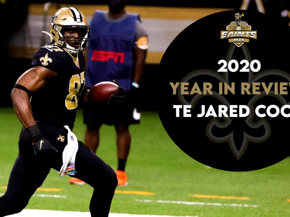 Jared Cook New Orleans Saints Game-Used #87 White Jersey, 49% OFF