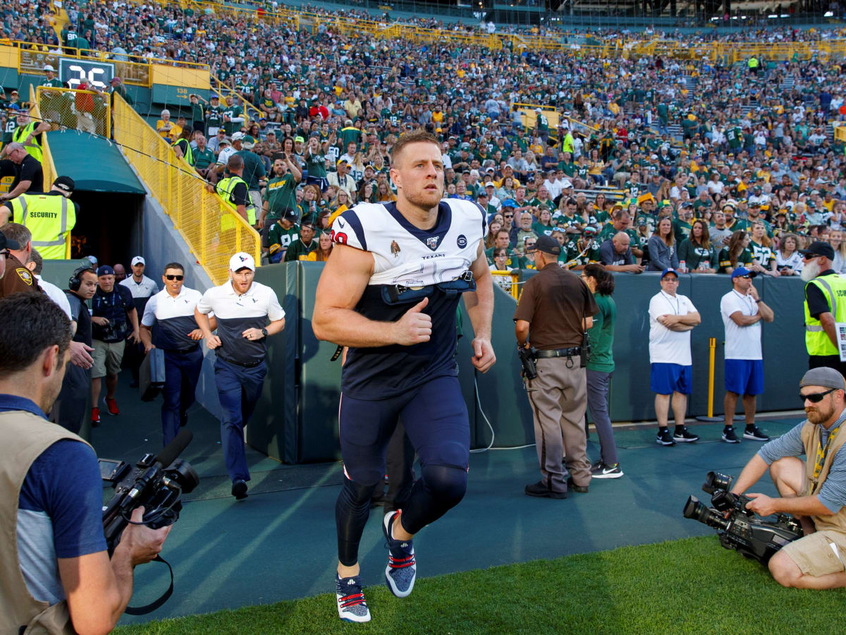 JJ Watt Accidentally Breaks Child's Bicycle During Packers Tradition