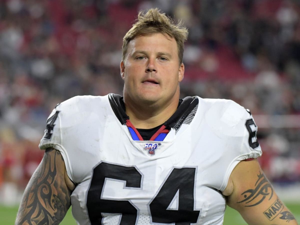 Las Vegas Raiders guard Richie Incognito (64) during training camp on  Wednesday, Aug 18, 2021, in Thousand Oaks, Calif. (Dylan Stewart/Image of  Sport Stock Photo - Alamy