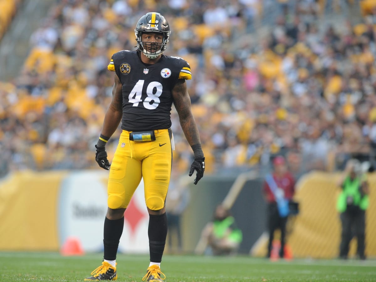 In Heinz Field return, Bud Dupree rallies Titans while standing on Steelers  logo