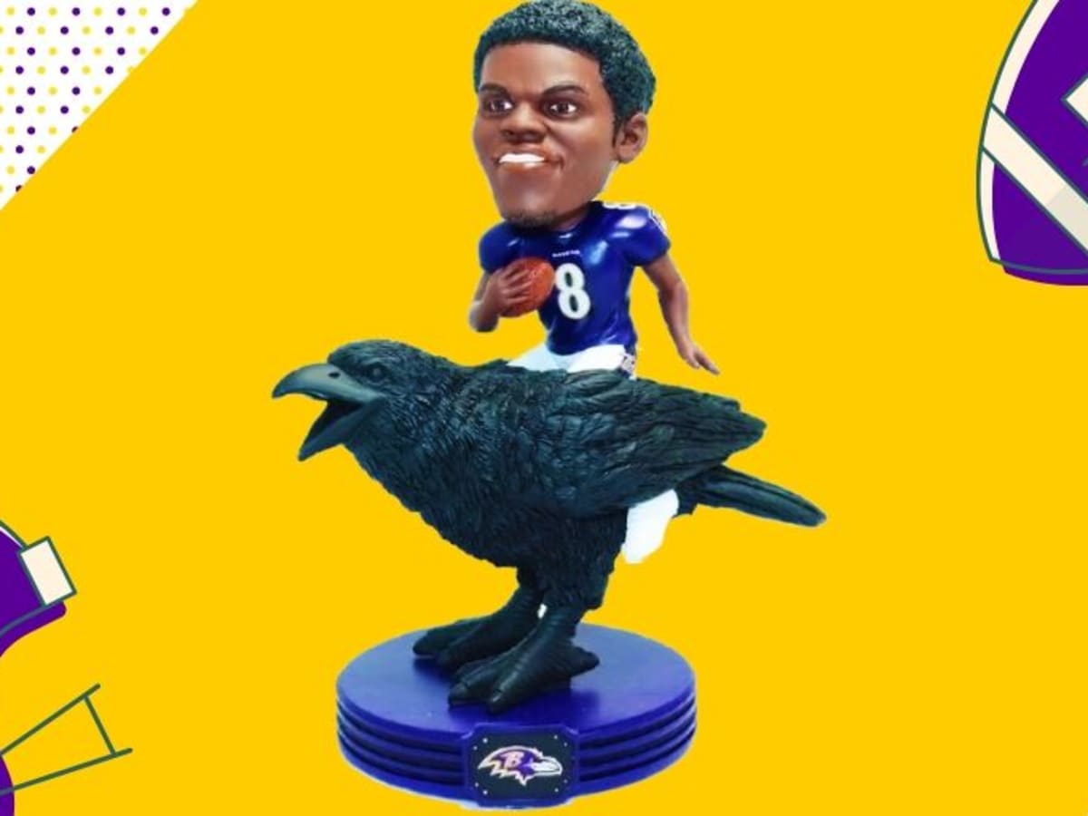 Baltimore Ravens Lamar Jackson Color Rush Bobblehead