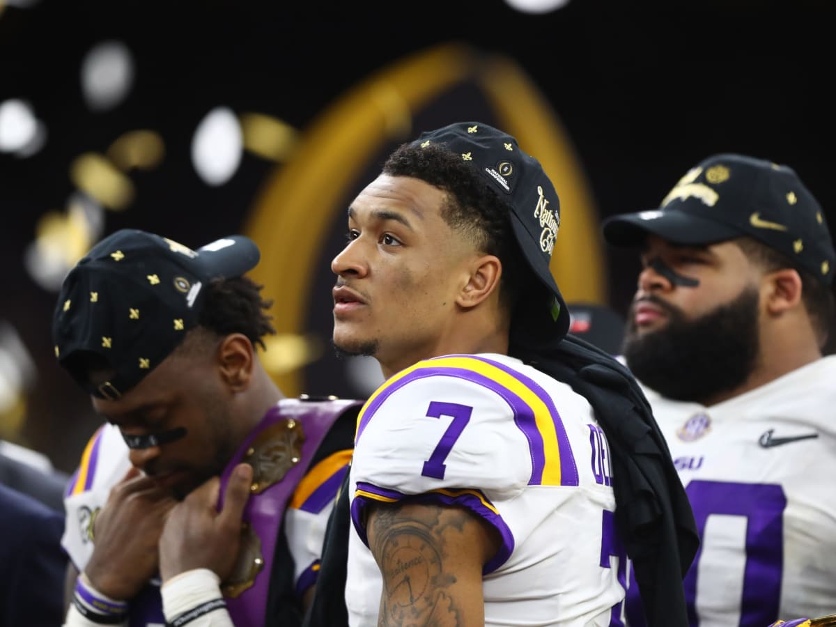 New Orleans Saints met with LSU prospect Grant Delpit at NFL combine